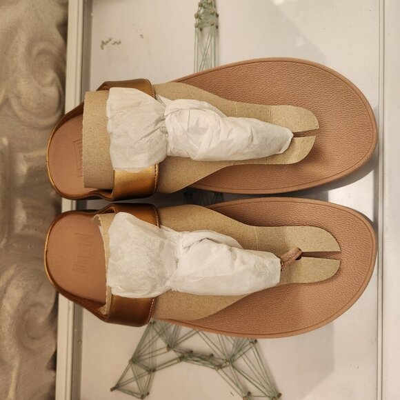 Fitflop Galaxy Toe Thong Rose Gold Sandals Size 9. NIB. - Picture 5 of 11